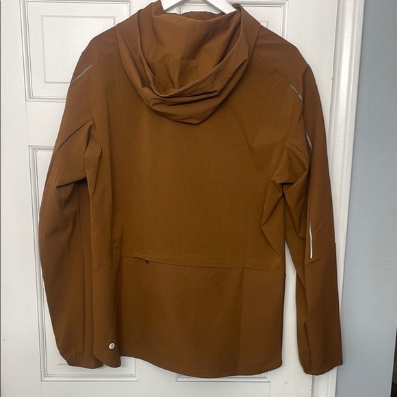 Men's Orange Hooded Jacket - Picture 3 of 4